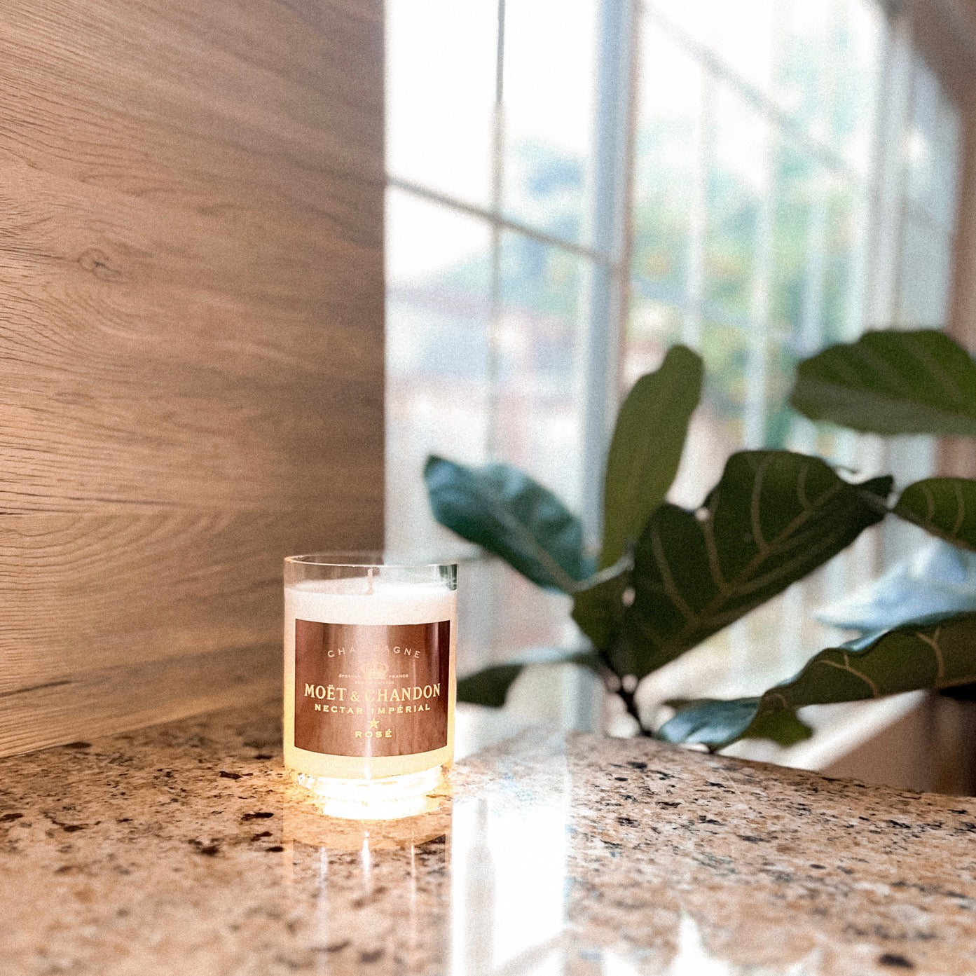 Luxury Candle in a Luminous Moét Vessel